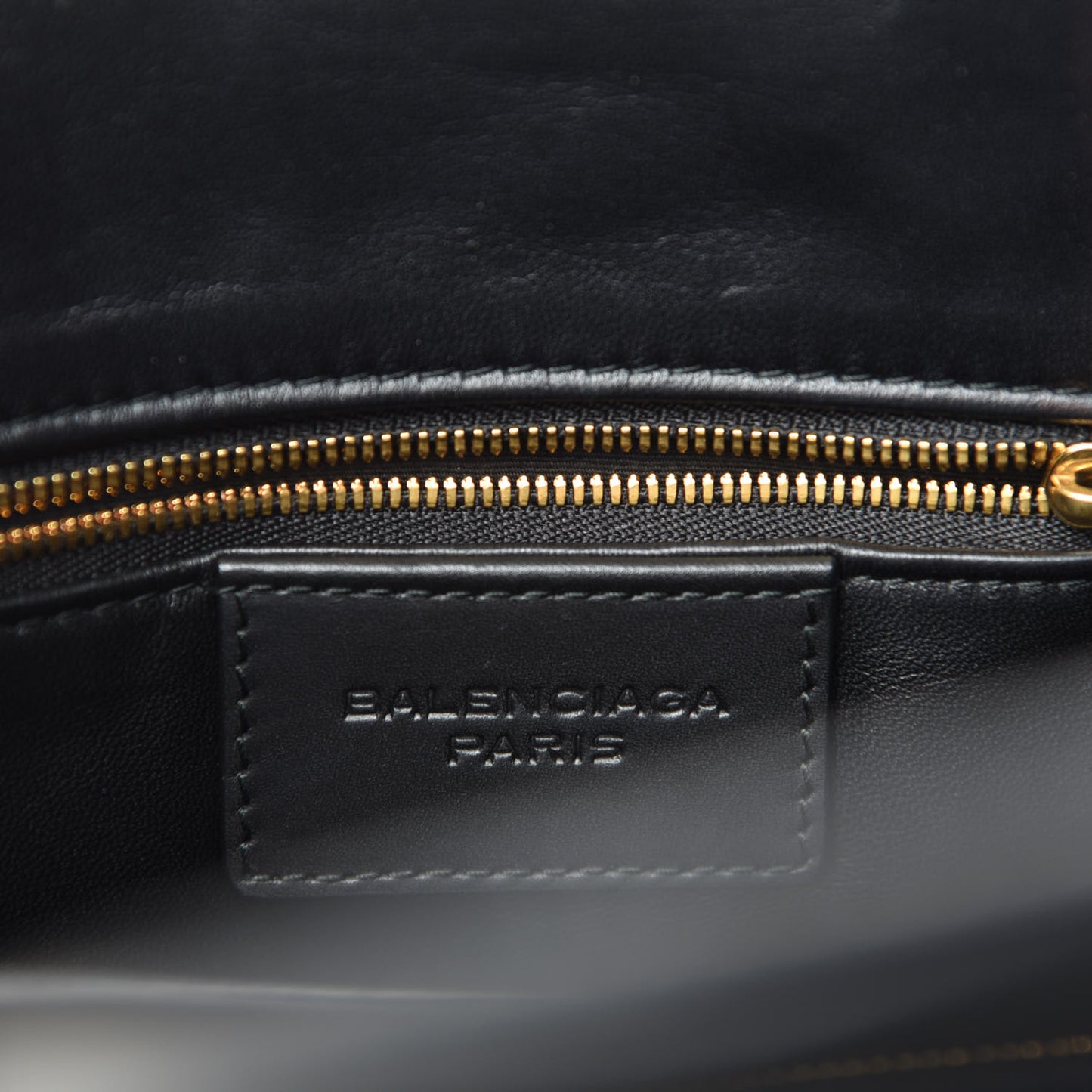 Calfskin Maillon Shoulder Bag Black