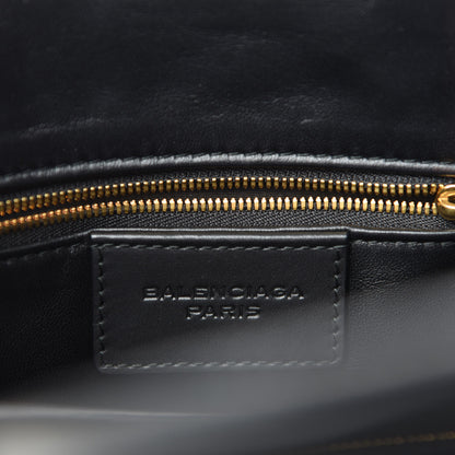 Balenciaga Calfskin Maillon Shoulder Bag Black 9 of 11