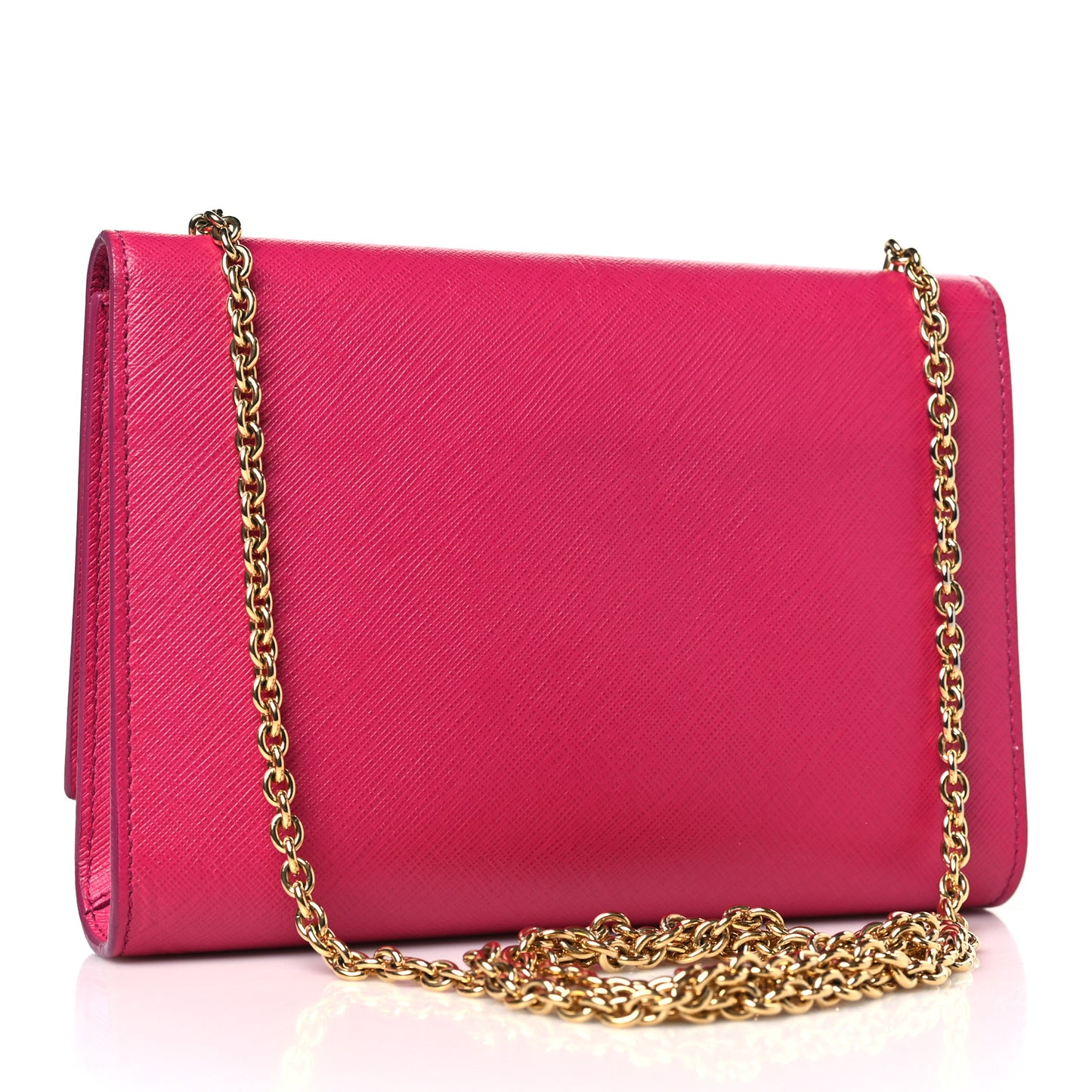 Hammered Calfskin Mini Miss Vara Bow Chain Bag Pink