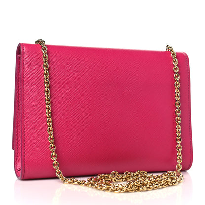 Salvatore Ferragamo Hammered Calfskin Mini Miss Vara Bow Chain Bag Pink 3 of 9