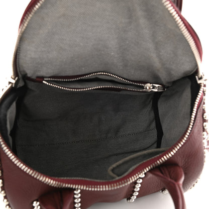 Alexander Wang Calfskin Studded Rockie Matte Beet Rodium Hardware 4 of 9