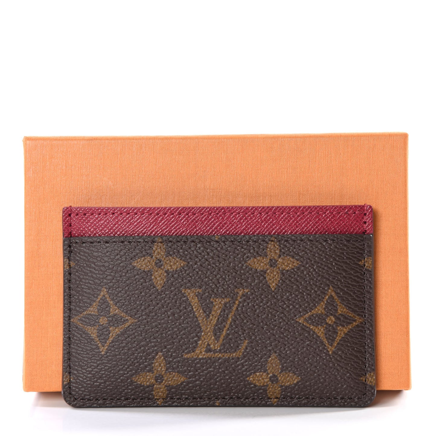 Monogram Card Holder Fuchsia