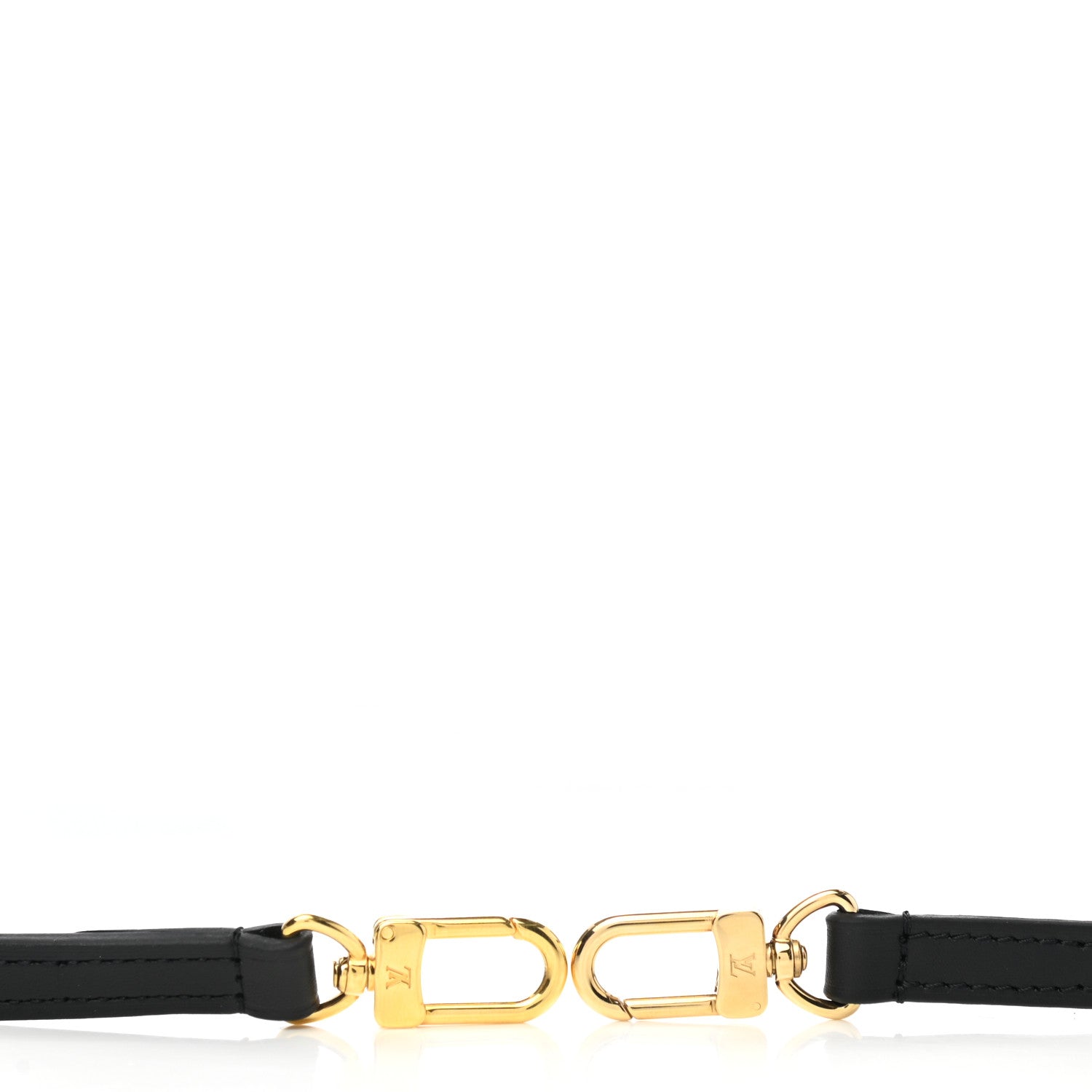 Louis Vuitton Calfskin 12mm Adjustable Shoulder Strap Black 3 of 3