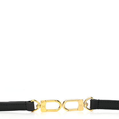 Louis Vuitton Calfskin 12mm Adjustable Shoulder Strap Black 3 of 3