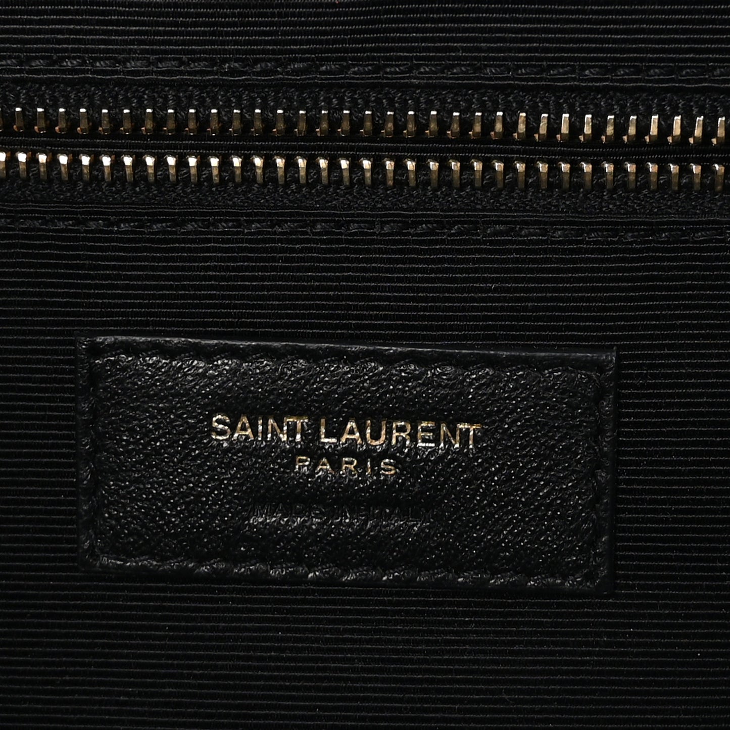 Grain De Poudre Textured Mixed Matelasse Large Triquilt Monogram Satchel Black