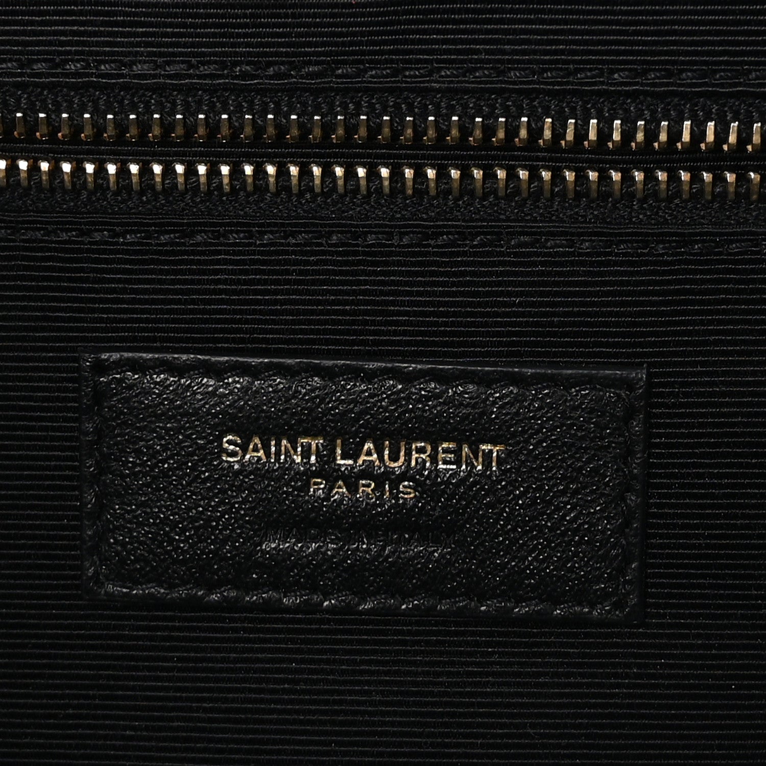 Saint Laurent Grain De Poudre Textured Mixed Matelasse Large Triquilt Monogram Satchel Black 6 of 10