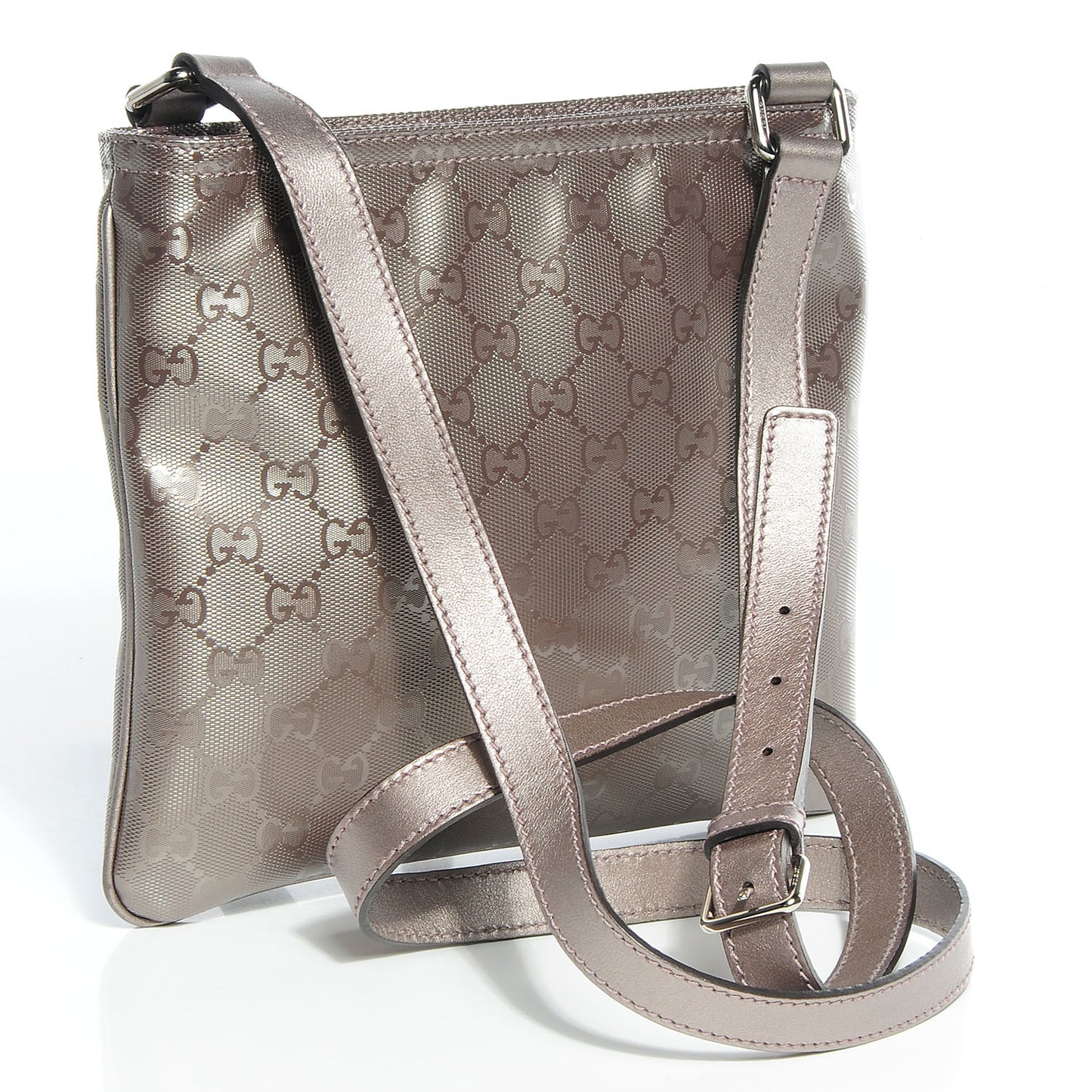 Imprime Monogram Small Flat Messenger Bag Mauve