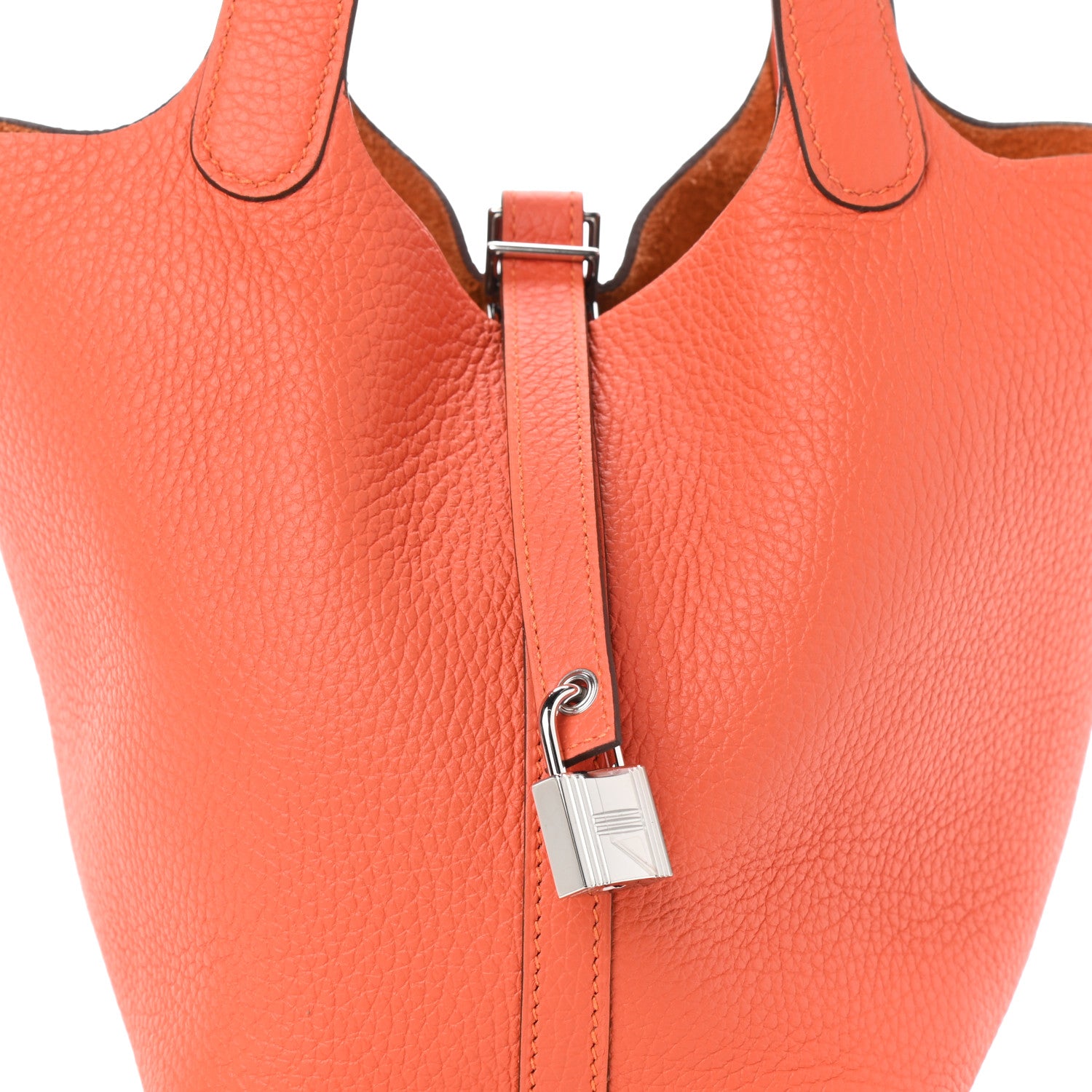 Hermes Taurillon Clemence Picotin Lock 18 PM Feu 8 of 10