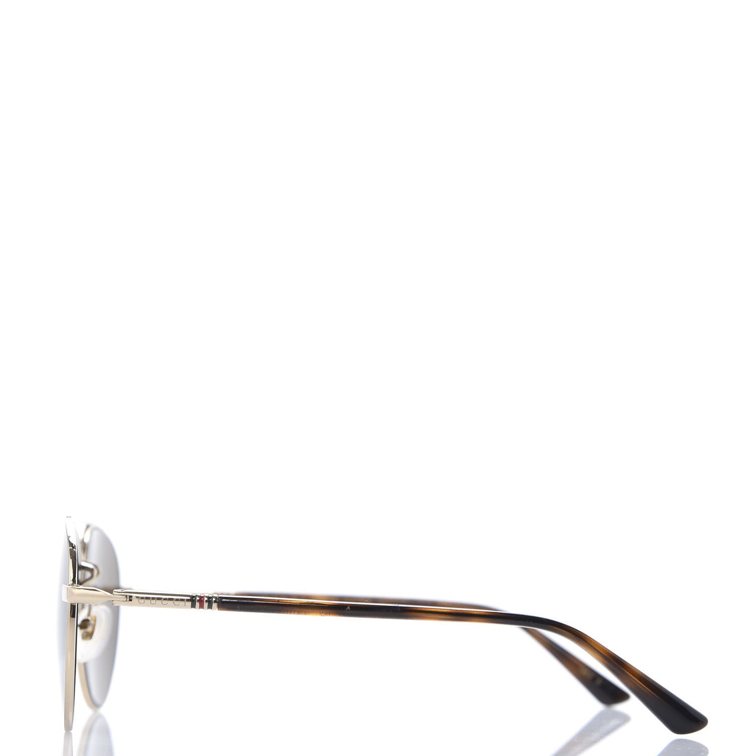 Gucci Acetate Aviator Sunglasses GG0388S Gold 2 of 8