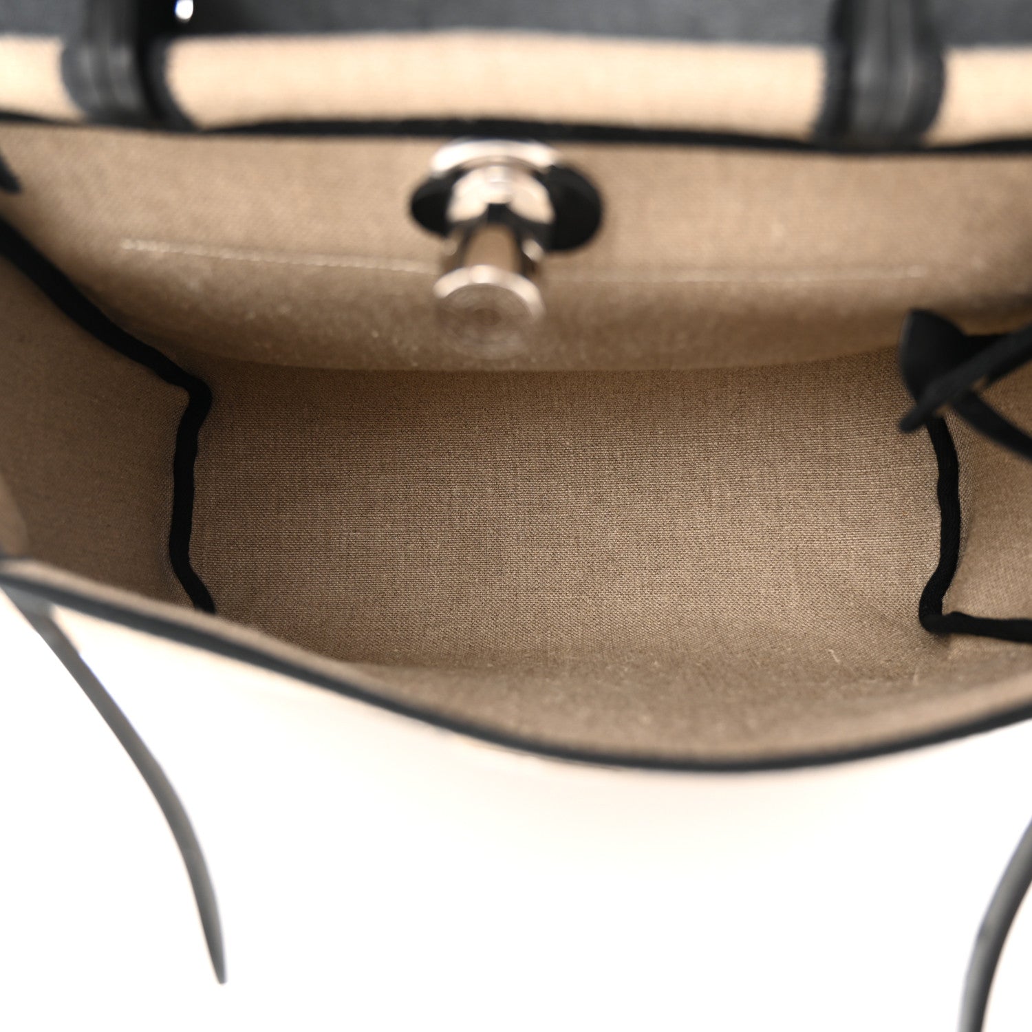 Hermes Military Toile Vache Hunter Herbag Zip Retourne 31 PM Ficelle Black 6 of 11