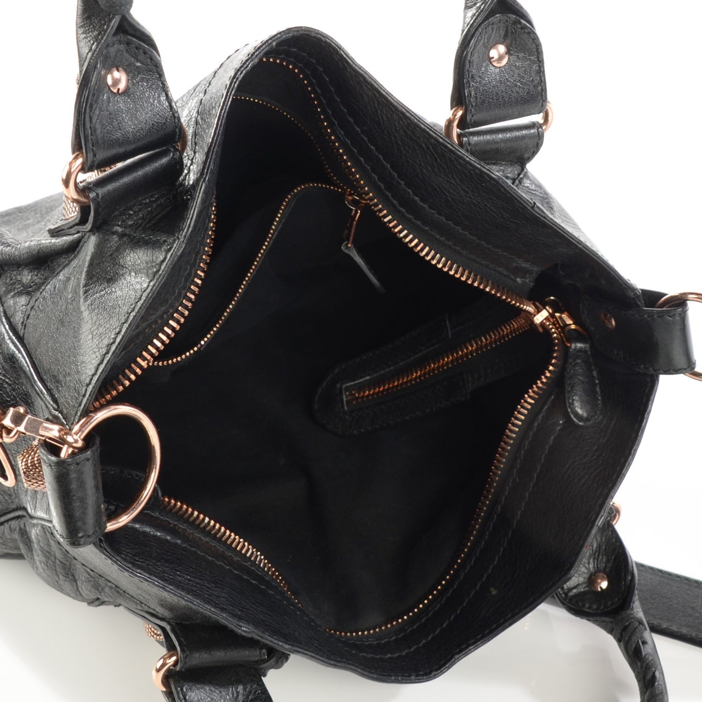 Agneau Giant 21 Rose Gold Hardware Velo Black