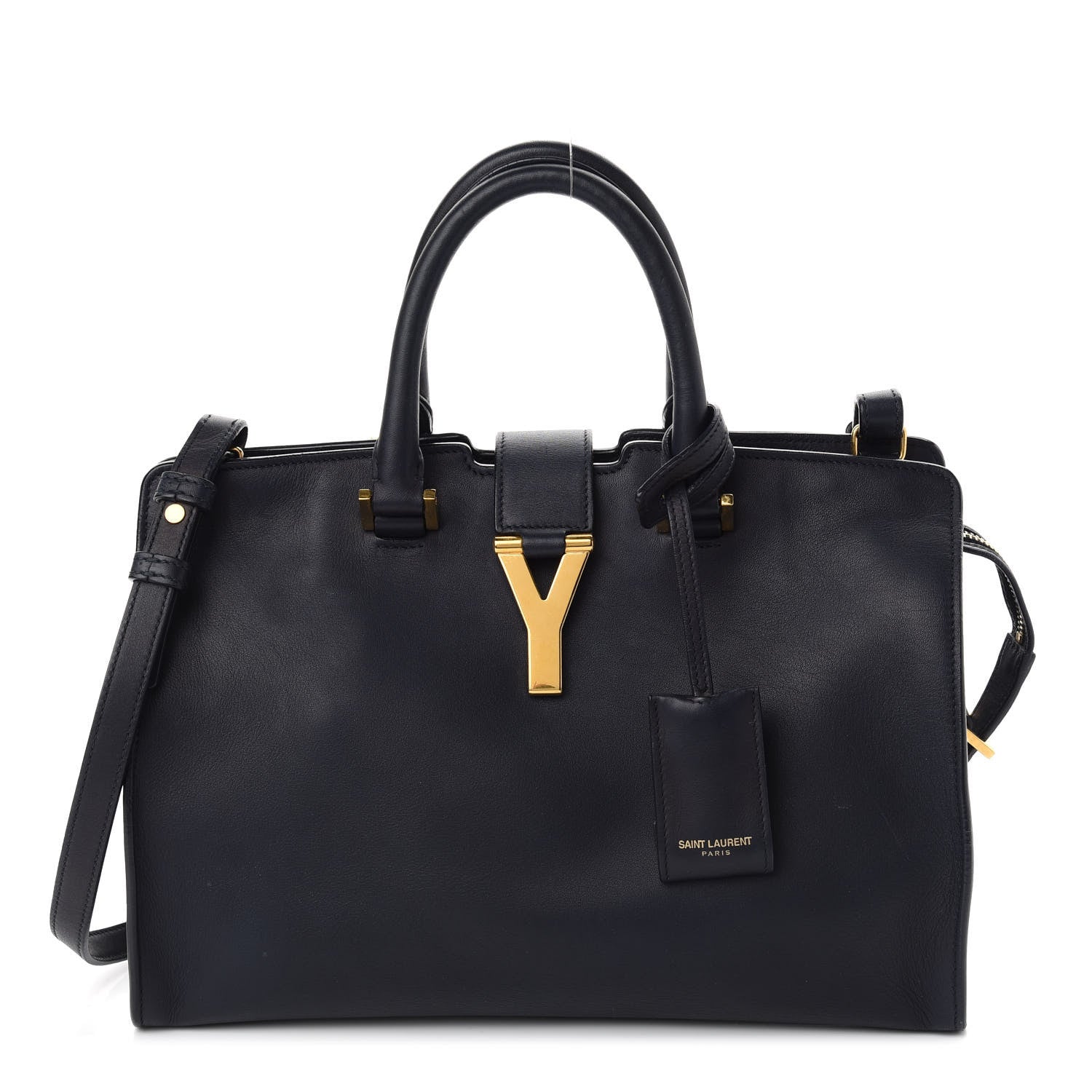 Saint Laurent Calfskin Small Classic Y Cabas Navy Blue 1 of 8