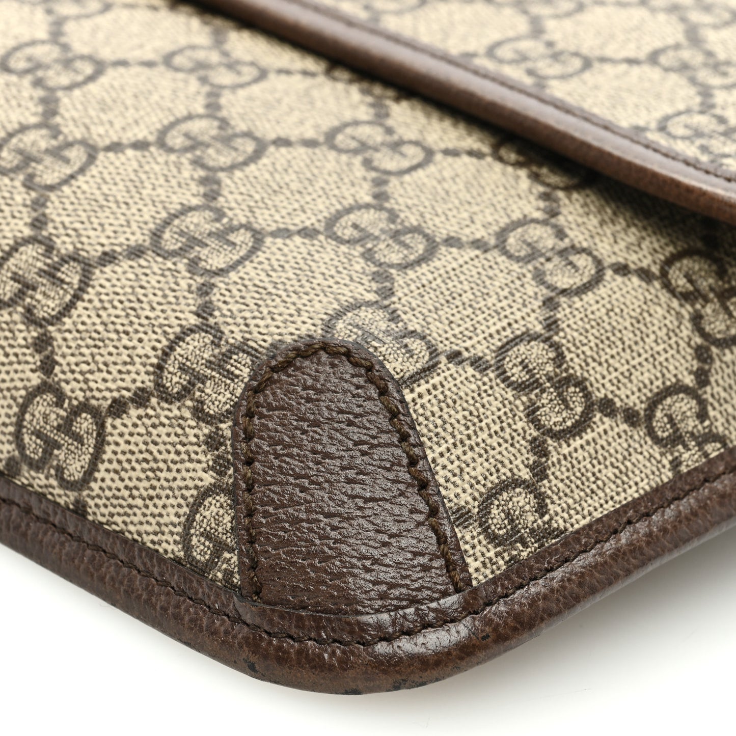 GG Supreme Monogram Neo Vintage Web Belt Bag Brown