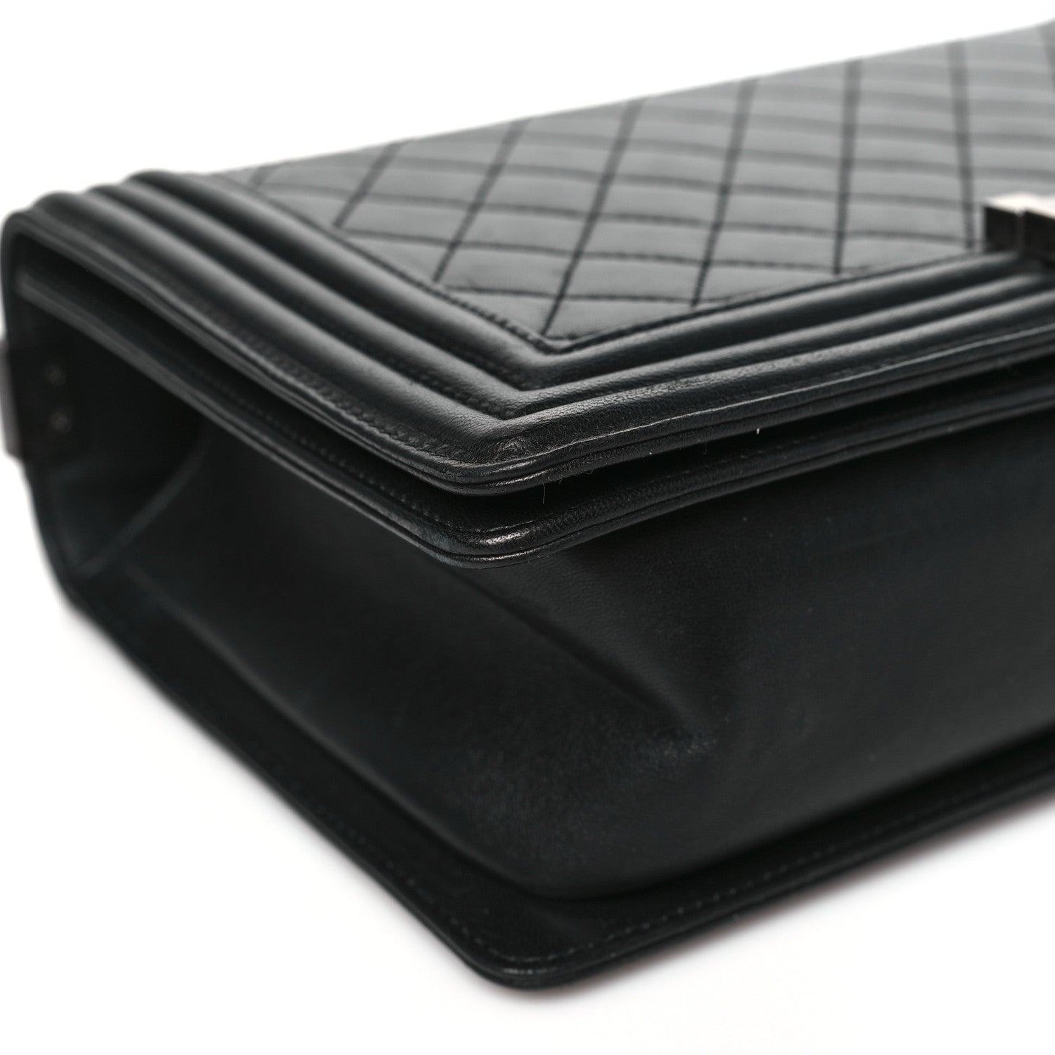 Chanel Lambskin Quilted New Medium Boy Flap Black 7 of 8