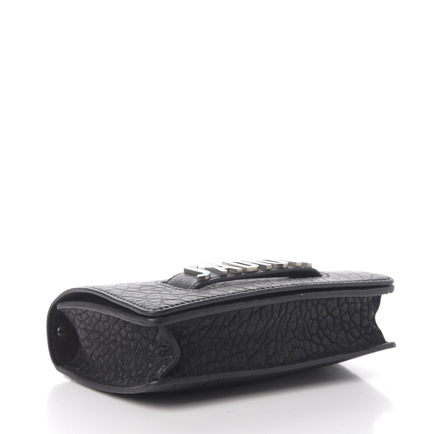 Canyon Grained Lambskin J'Adior Chain Flap Bag Black