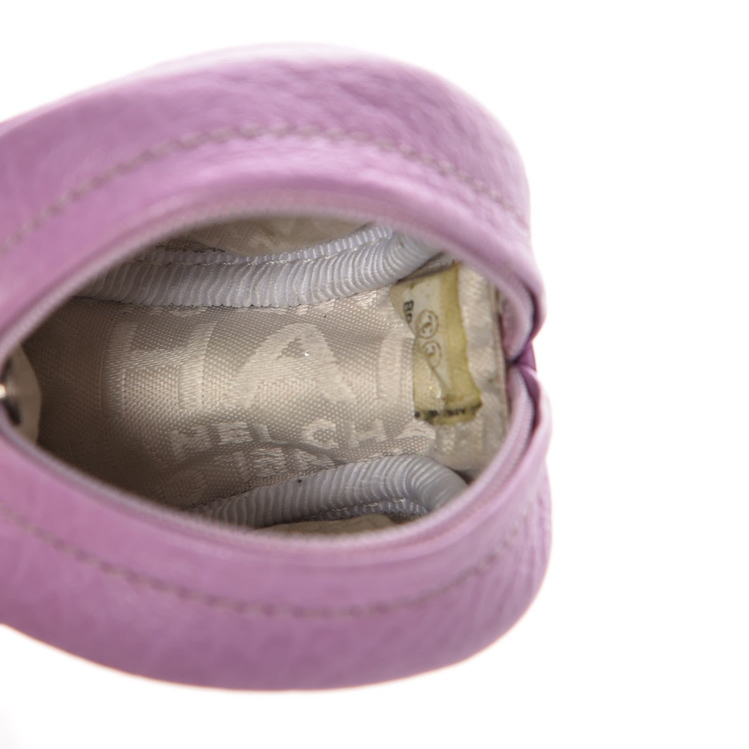 Chanel Calfskin Round CC Coin Purse Purple 5 of 9