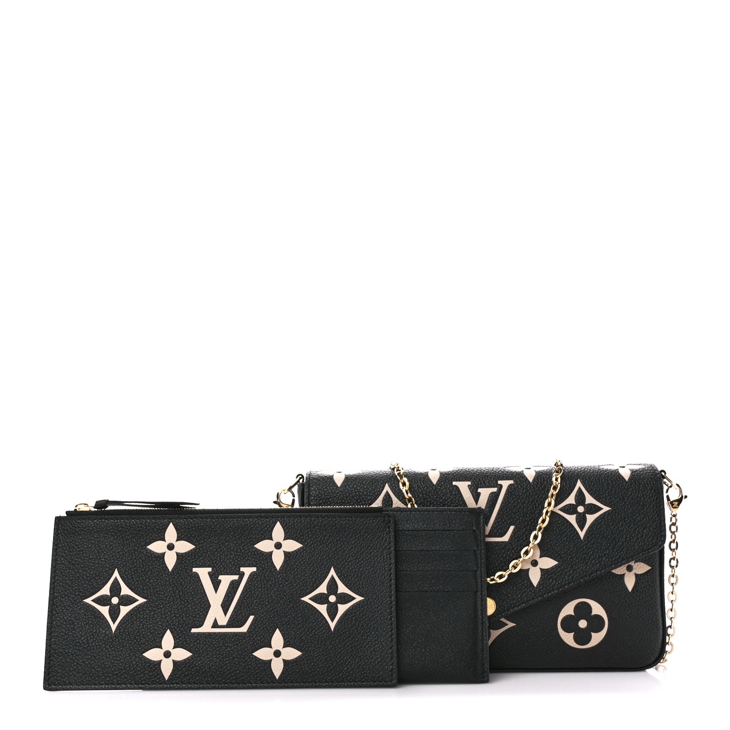 Empreinte Monogram Giant Felicie Pochette Black Beige