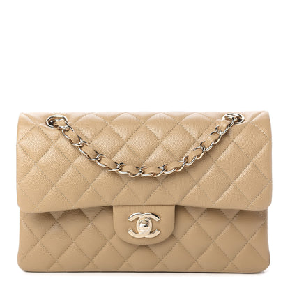 Chanel Caviar Quilted Small Double Flap Dark Beige 1 of 11