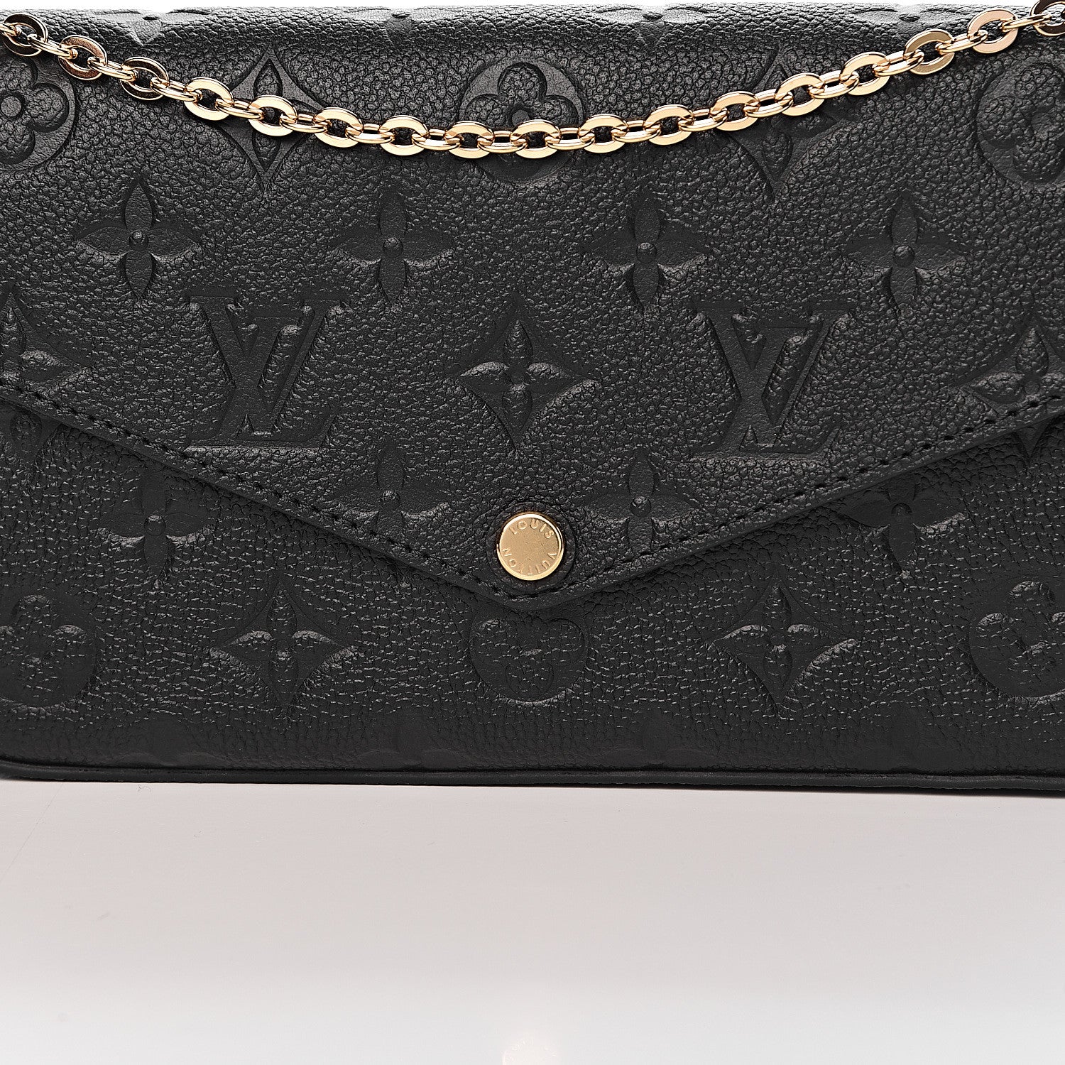 Louis Vuitton Empreinte Pochette Felicie Chain Wallet Black 12 of 12