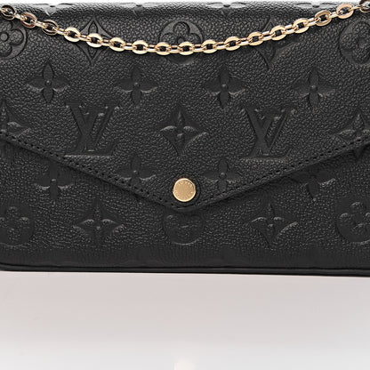 Louis Vuitton Empreinte Pochette Felicie Chain Wallet Black 12 of 12