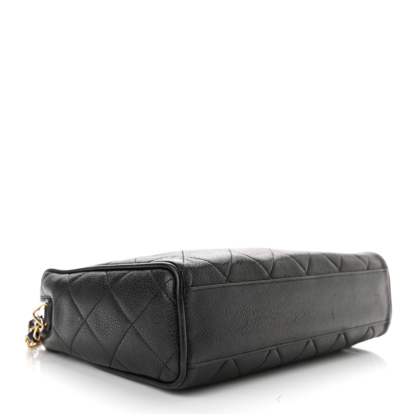 Caviar Quilted Camera Case Black