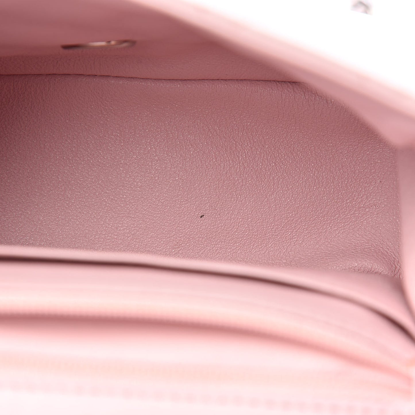 Lambskin Quilted Mini Square Flap Light Pink