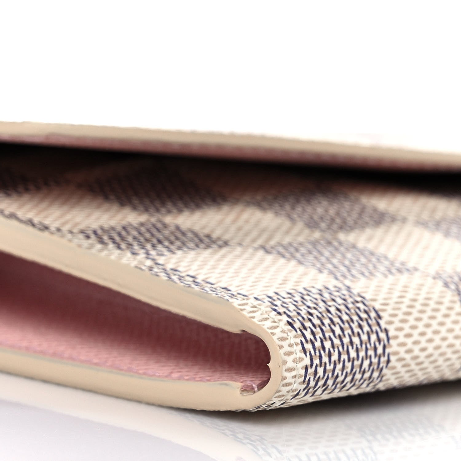 Louis Vuitton Damier Azur Emilie Wallet Rose Ballerine 7 of 9