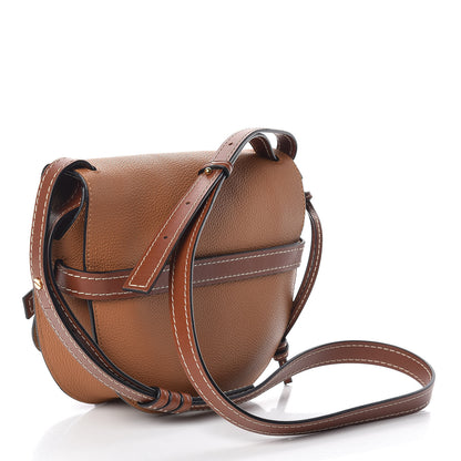 Loewe Grained Calfskin Small Gate Crossbody Bag Caramel Pecan 3 of 11