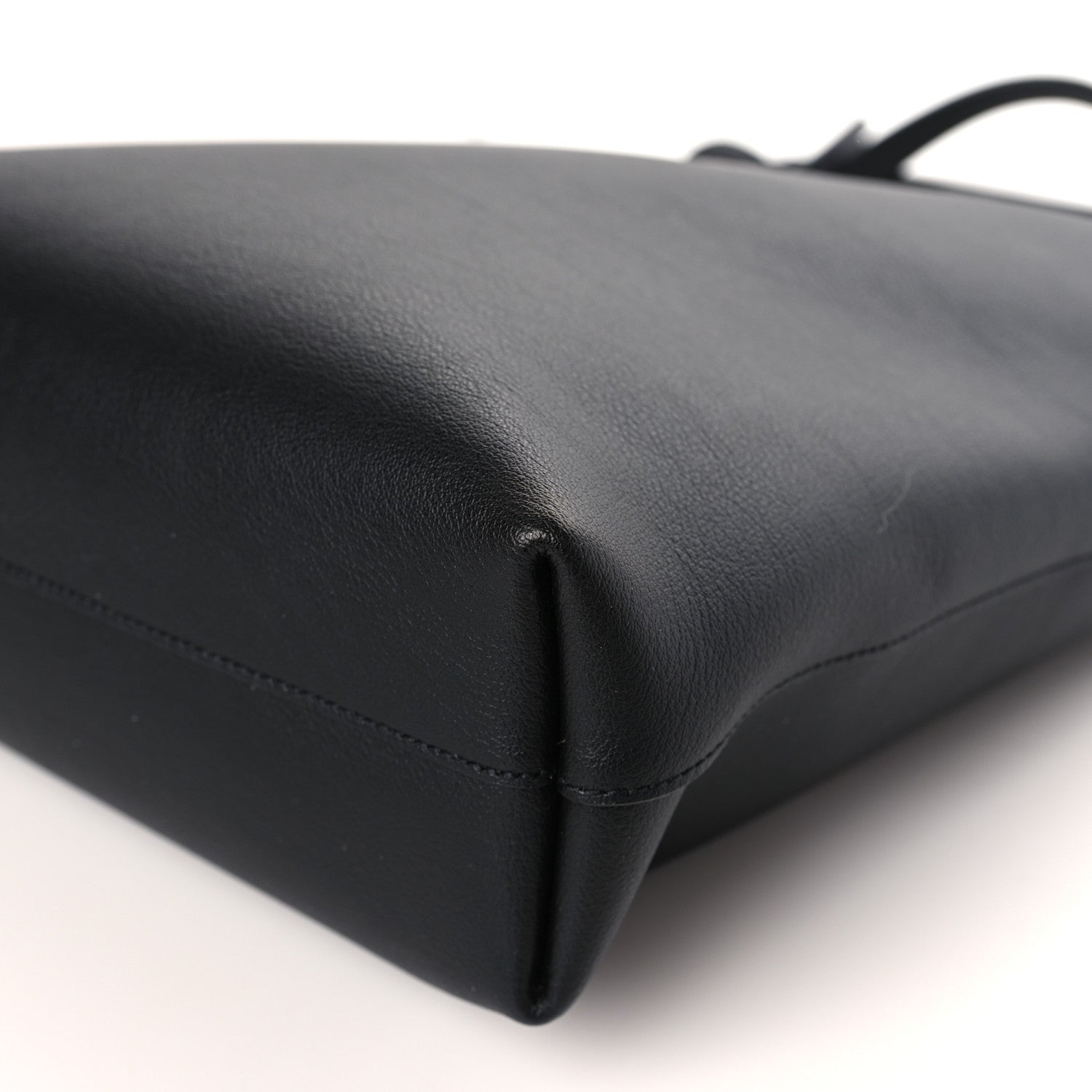 Saint Laurent Calfskin Toy Shopping Tote Black 9 of 9