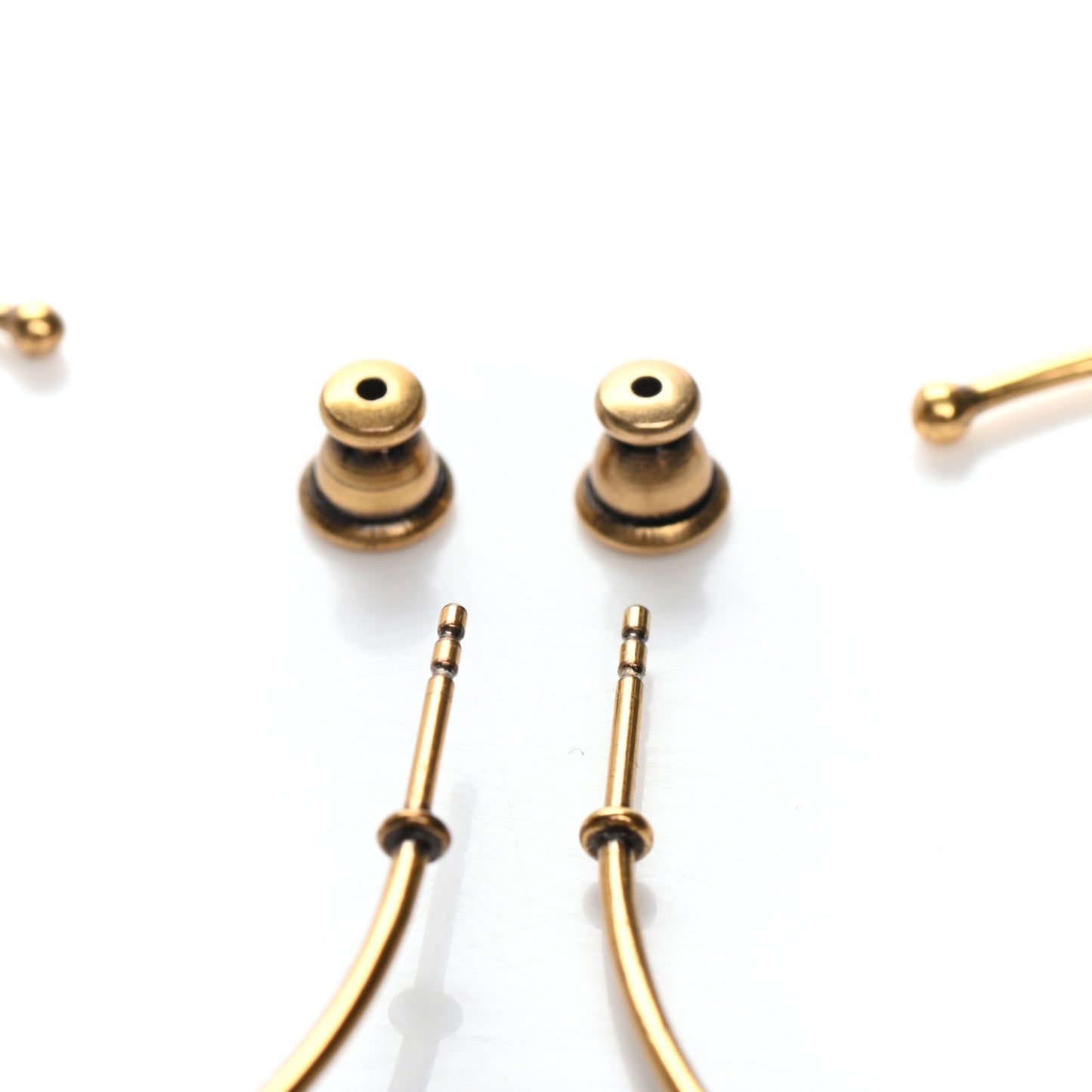 Metal J'Adior Hoop Earrings Aged Gold