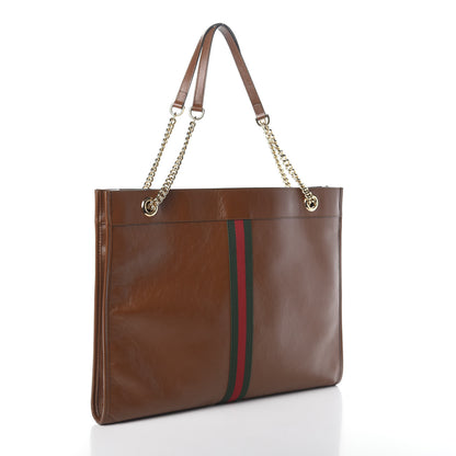 Gucci Calfskin Large Rajah Chain Tote Cuir 3 of 9