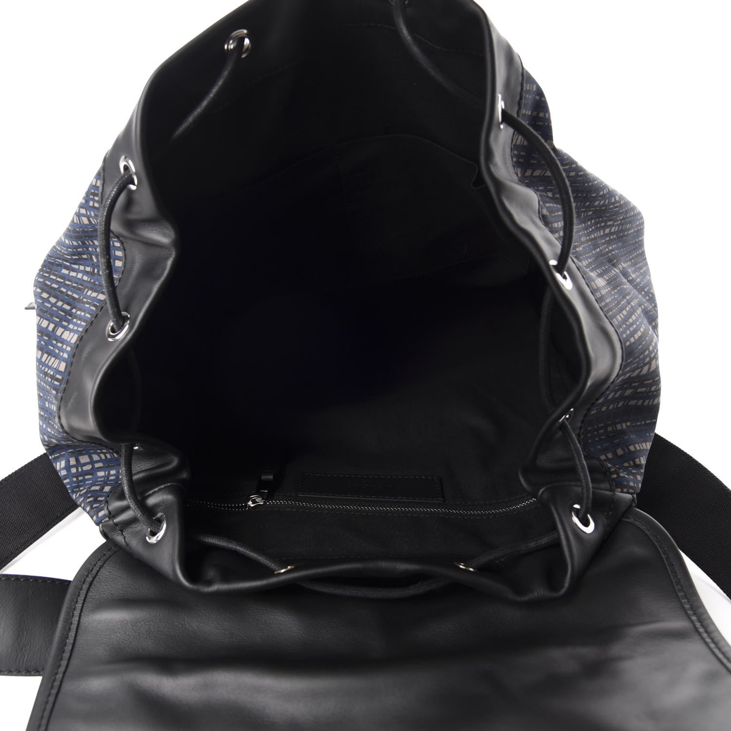 Balenciaga Nylon Calfskin Classic Silver Hardware Traveler Backpack Dark Night 4 of 9