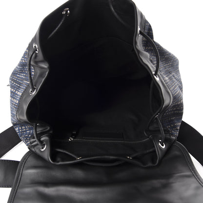 Balenciaga Nylon Calfskin Classic Silver Hardware Traveler Backpack Dark Night 4 of 9