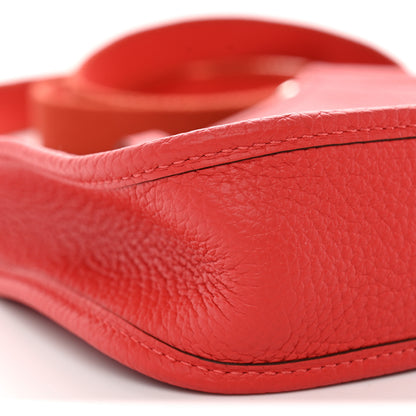 Hermes Taurillon Clemence Amazone Evelyne TPM Rouge Pivoine 9 of 11