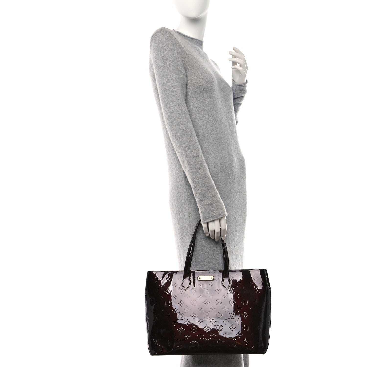 Louis Vuitton LOUIS VUITTON Vernis Wilshire MM Amarante 2 of 14
