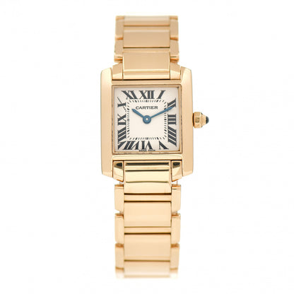 Cartier 18K Yellow Gold 20mm Tank Francaise Quartz Watch 1 of 4