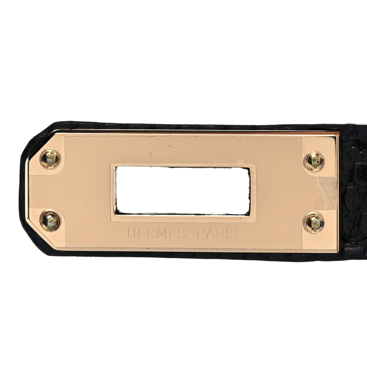 Togo Lizard Kelly Retourne Touch 25 Black