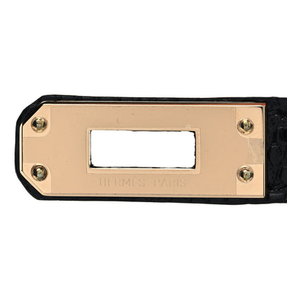 Hermes Togo Lizard Kelly Retourne Touch 25 Black 30 of 38