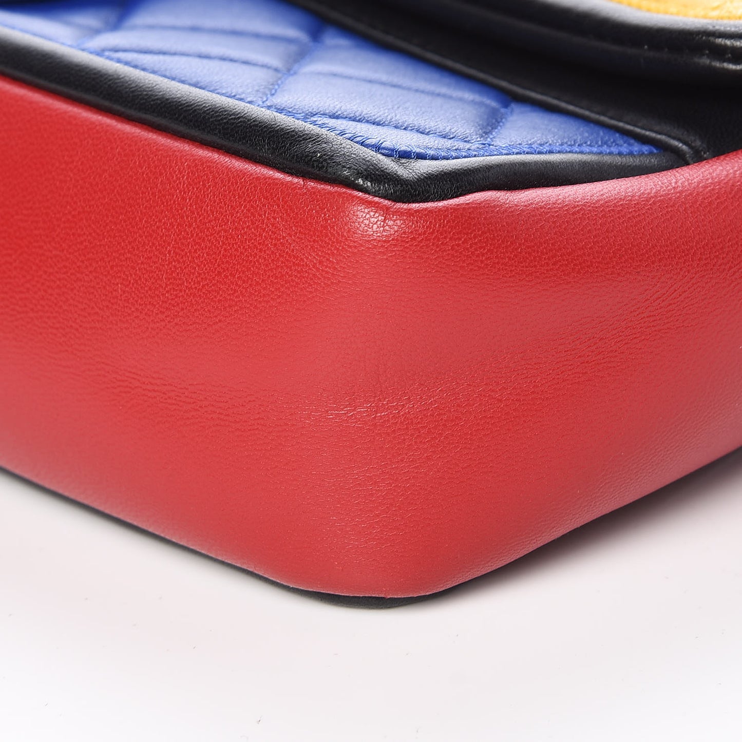 Lambskin Tri-Color Medium Graphic Flap Multicolor