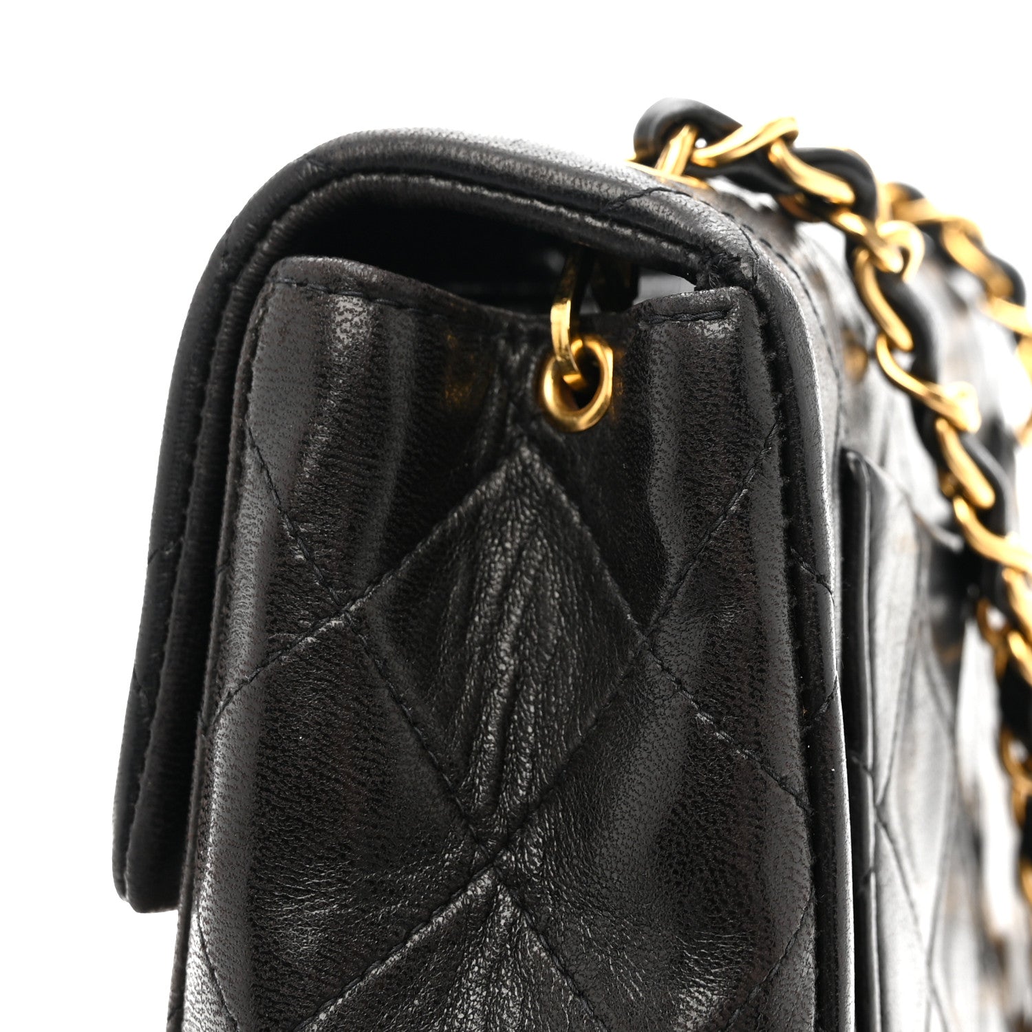 Chanel Lambskin Quilted Mini Square Flap Black 13 of 16