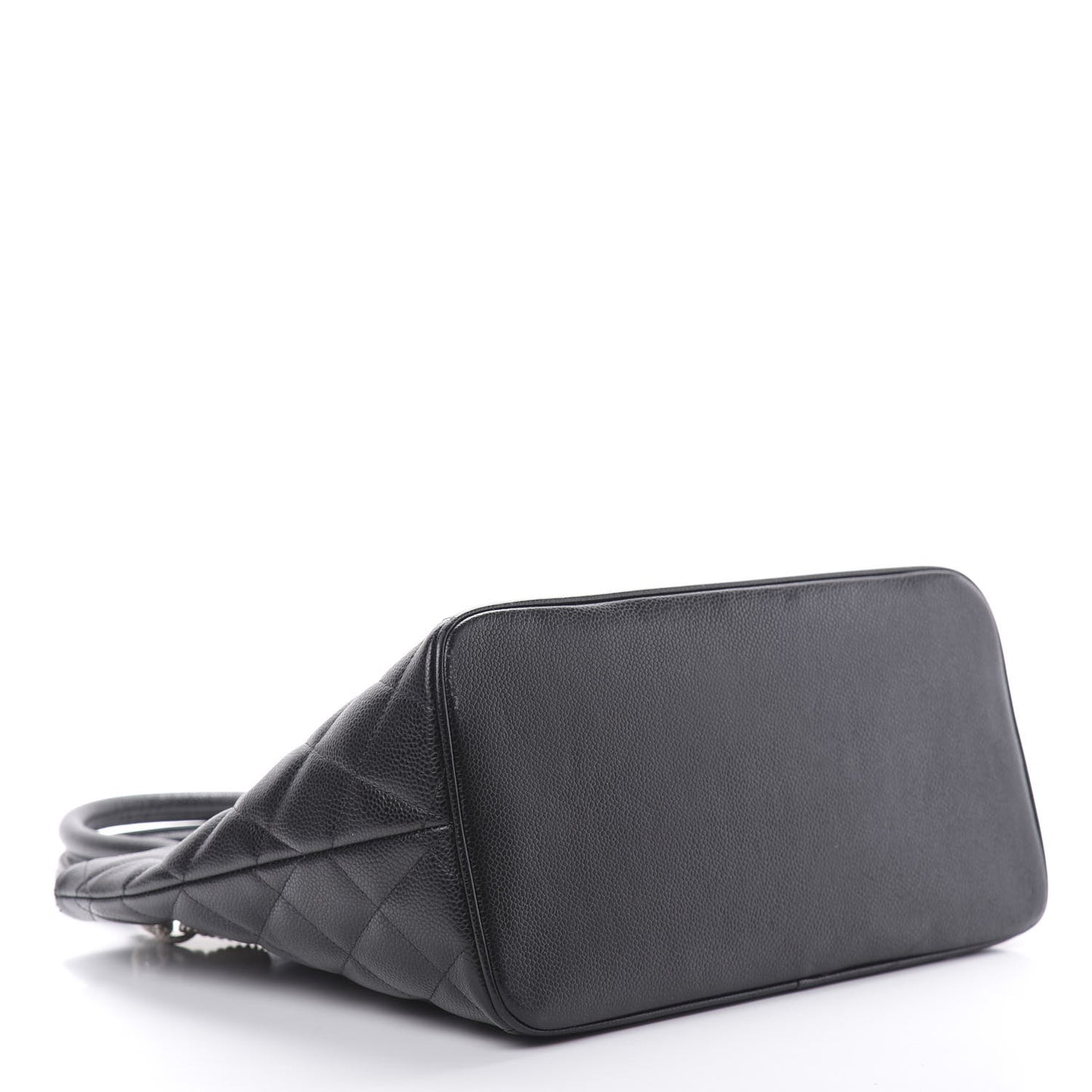 Caviar Quilted Medallion Tote Black