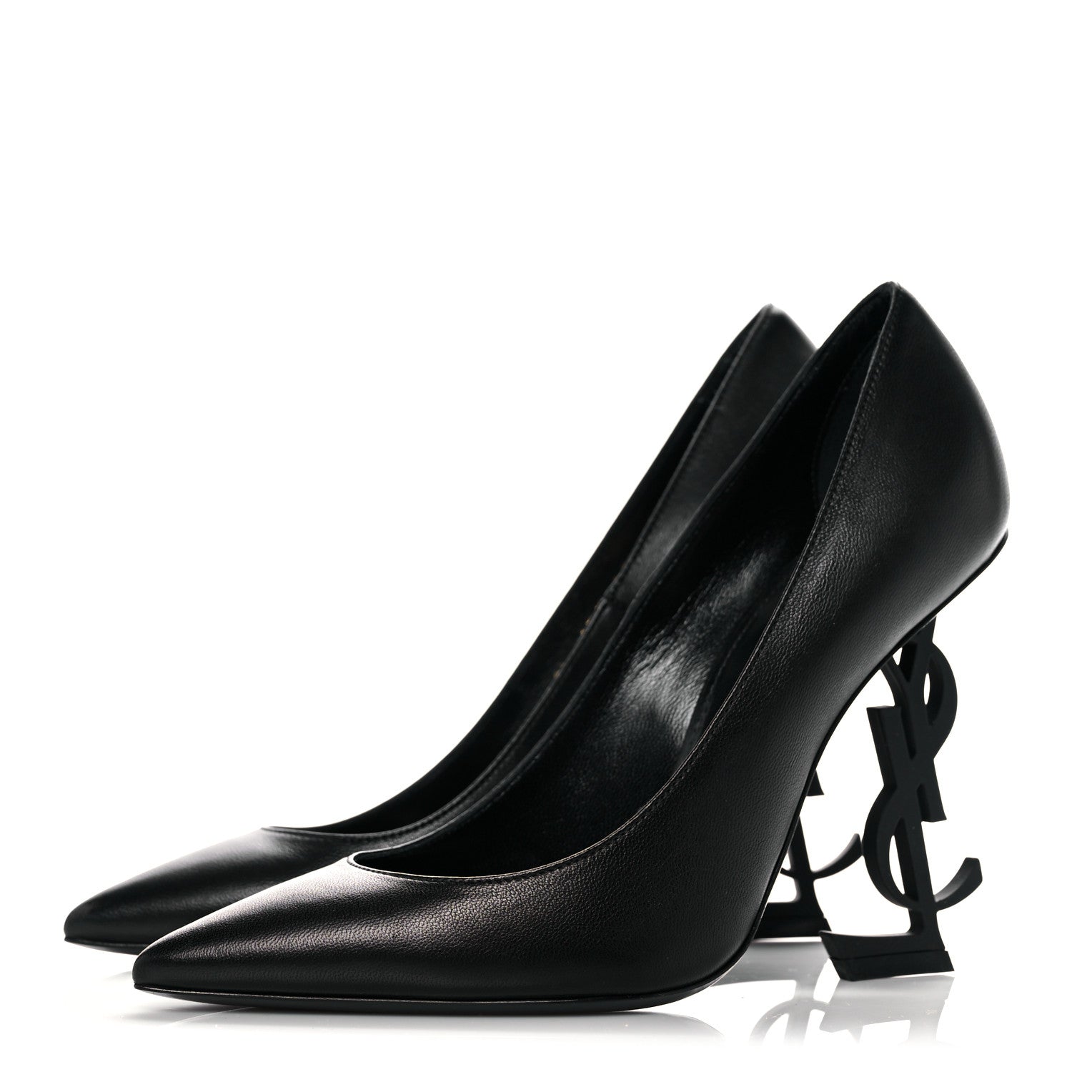 Saint Laurent Calfskin Opyum 110 Pumps 35.5 Black 3 of 11