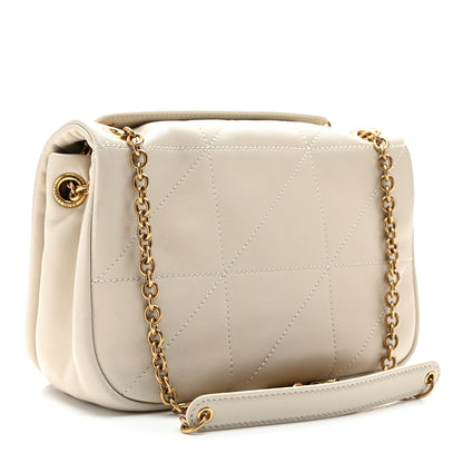 Saint Laurent Lambskin Matelasse Monogram Mini Jamie 4.3 Blanc Vintage 3 of 10