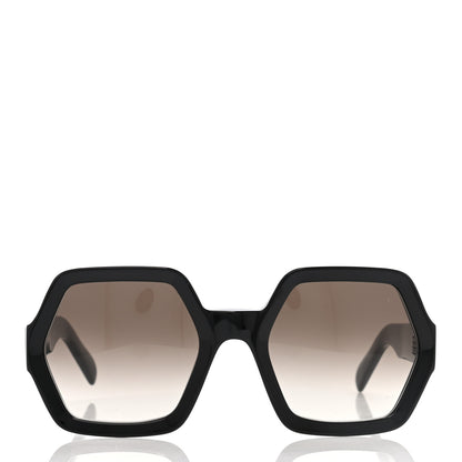 Celine Acetate Octagon Polarized Sunglasses CL40131 Black 2 of 7