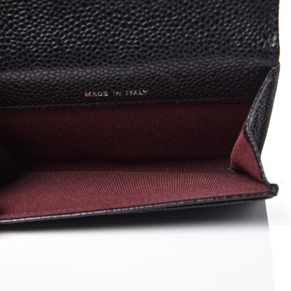 Chanel Caviar Quilted Flap Card Holder Black 5 of 8