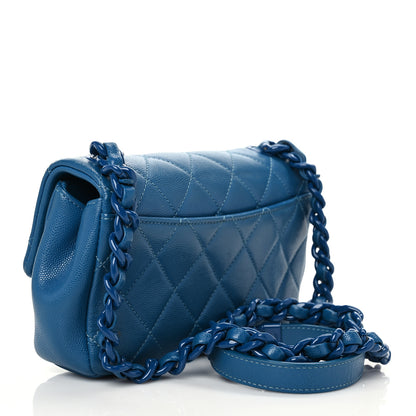 Chanel Caviar Quilted My Everything Small Flap Blue 2 of 9