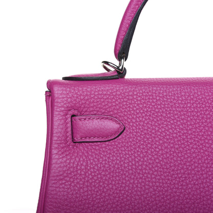 Hermes Togo Kelly Retourne 28 Rose Pourpre 13 of 42