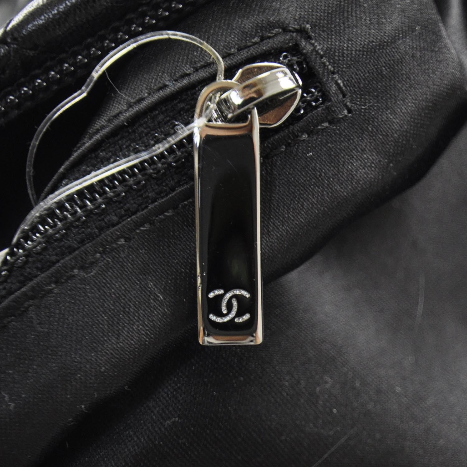 Chanel Quilted Lambskin Hidden Chain Hobo Black 10 of 11