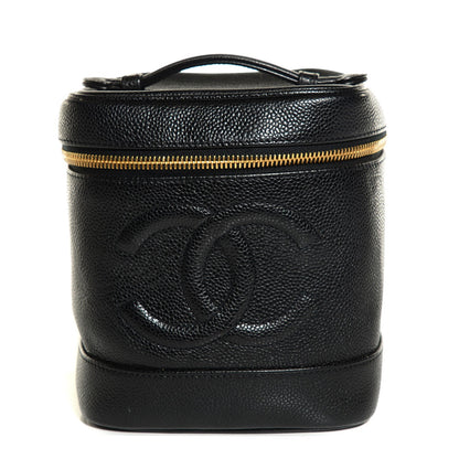 Chanel Caviar Cosmetic Vanity Bag Black 1 of 8