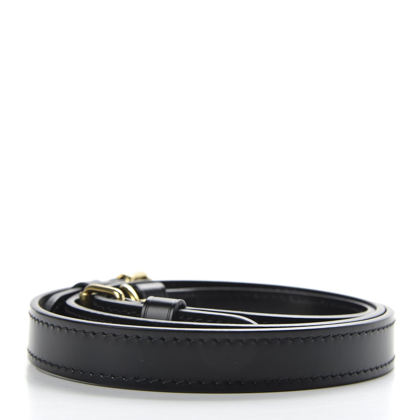 Calfskin World Tour Adjustable Speedy Bandouliere Shoulder Strap Black
